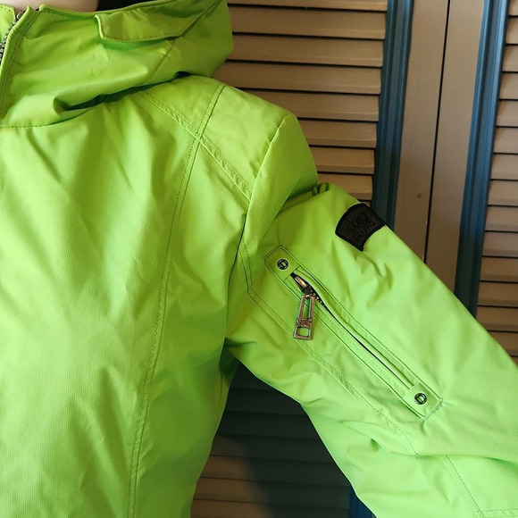 Vintage Skea Bright Green Winter Jacket - Picture 8 of 16